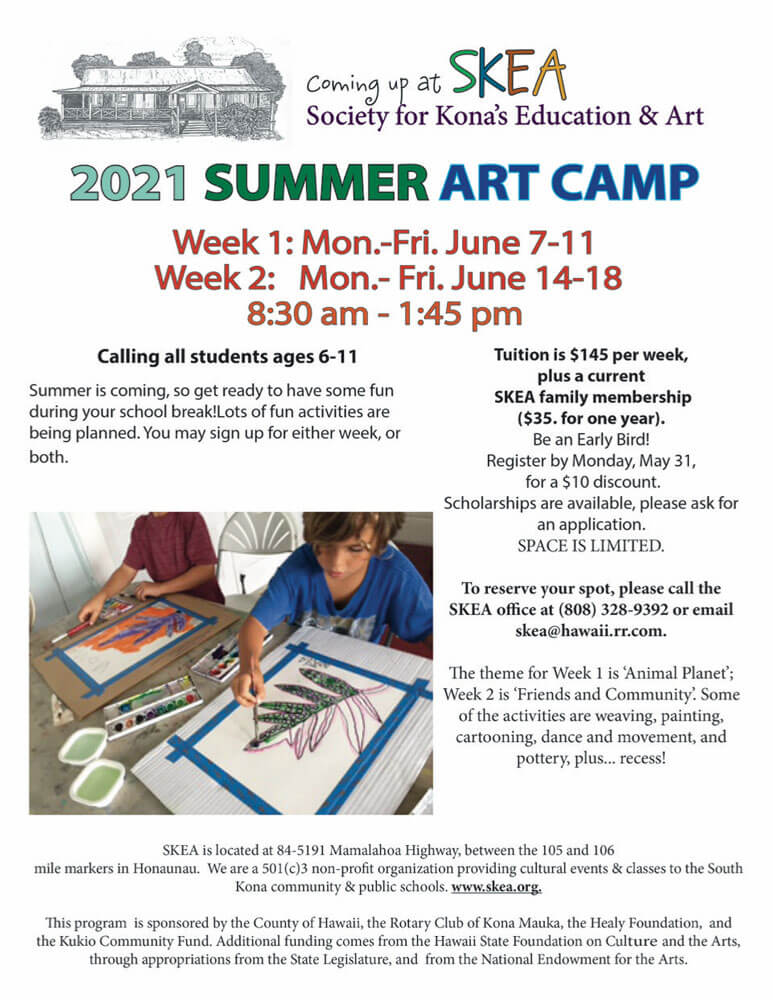 Summer Art Camp flyer